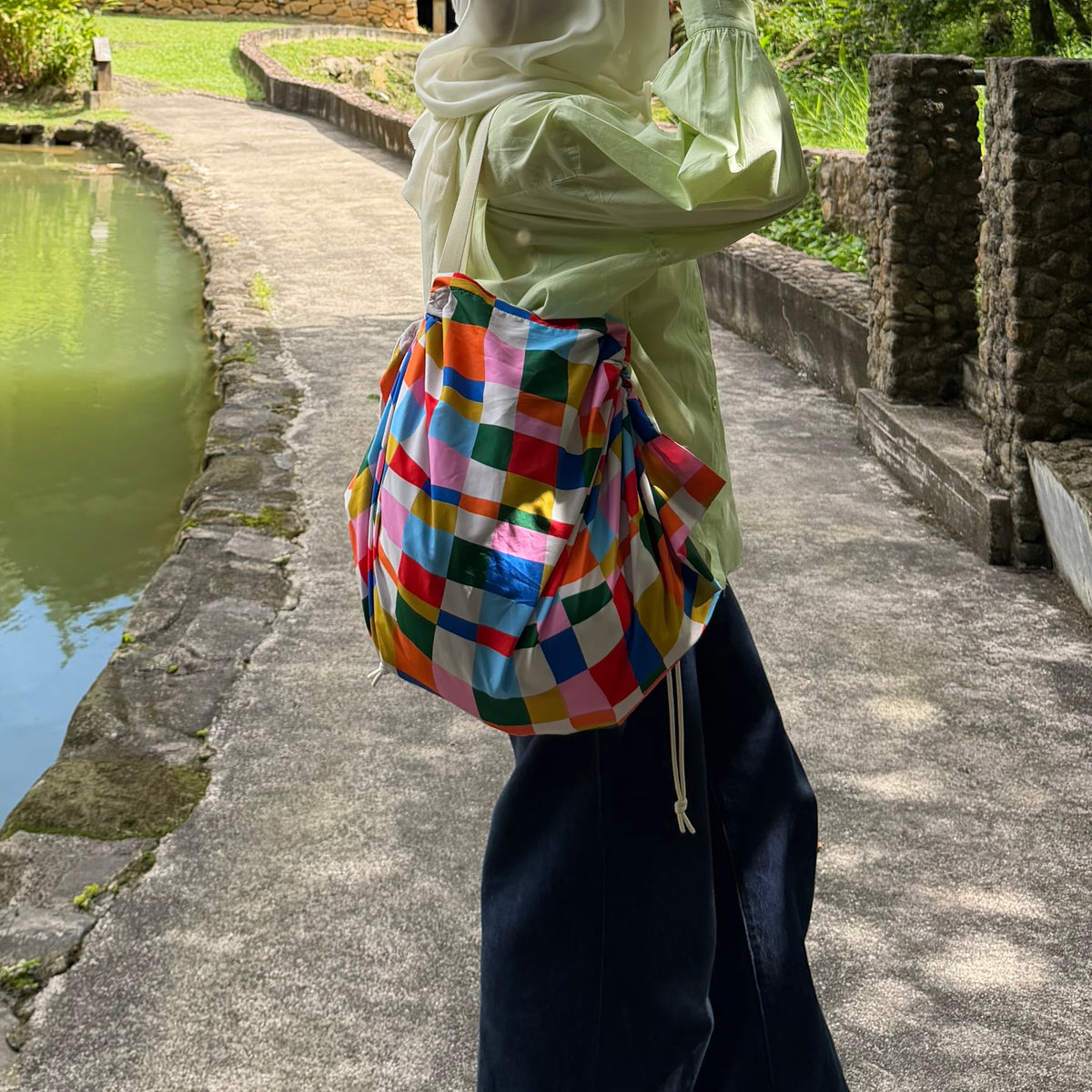 Large Drawstring Totebag