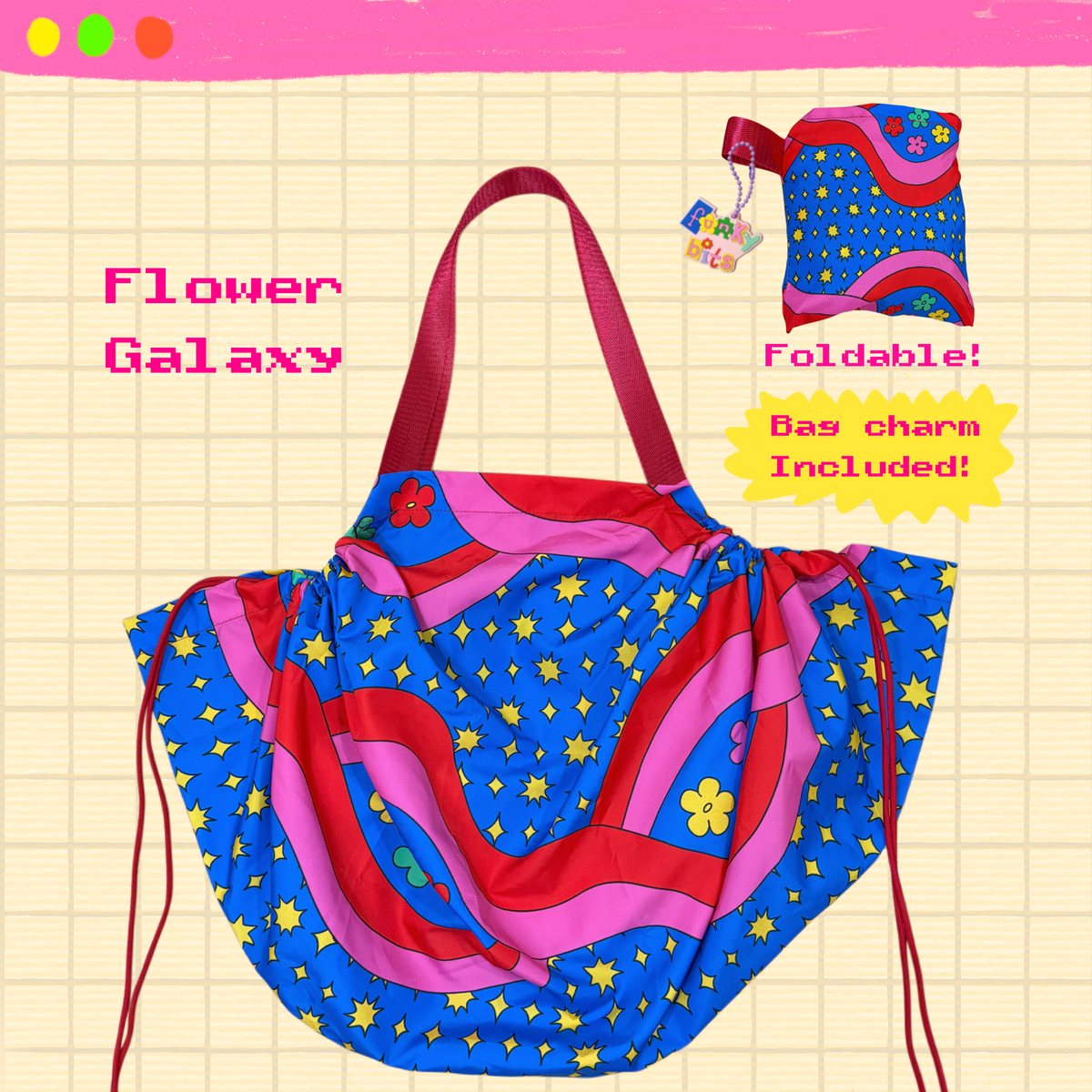 Large Drawstring Totebag
